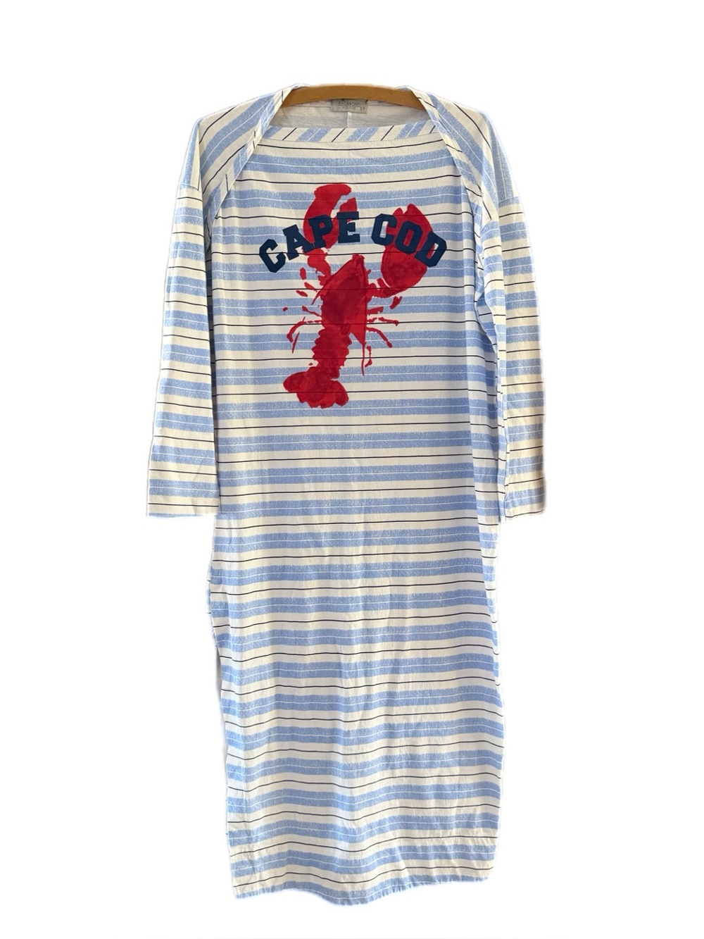 Free People x Ragabond Studio Cape Cod Lobster Graphic Stripe coverup XS - Picture 4 of 13